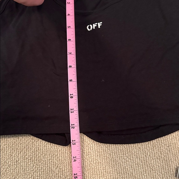 Off-White Cropped Tank Top - Picture 4 of 4